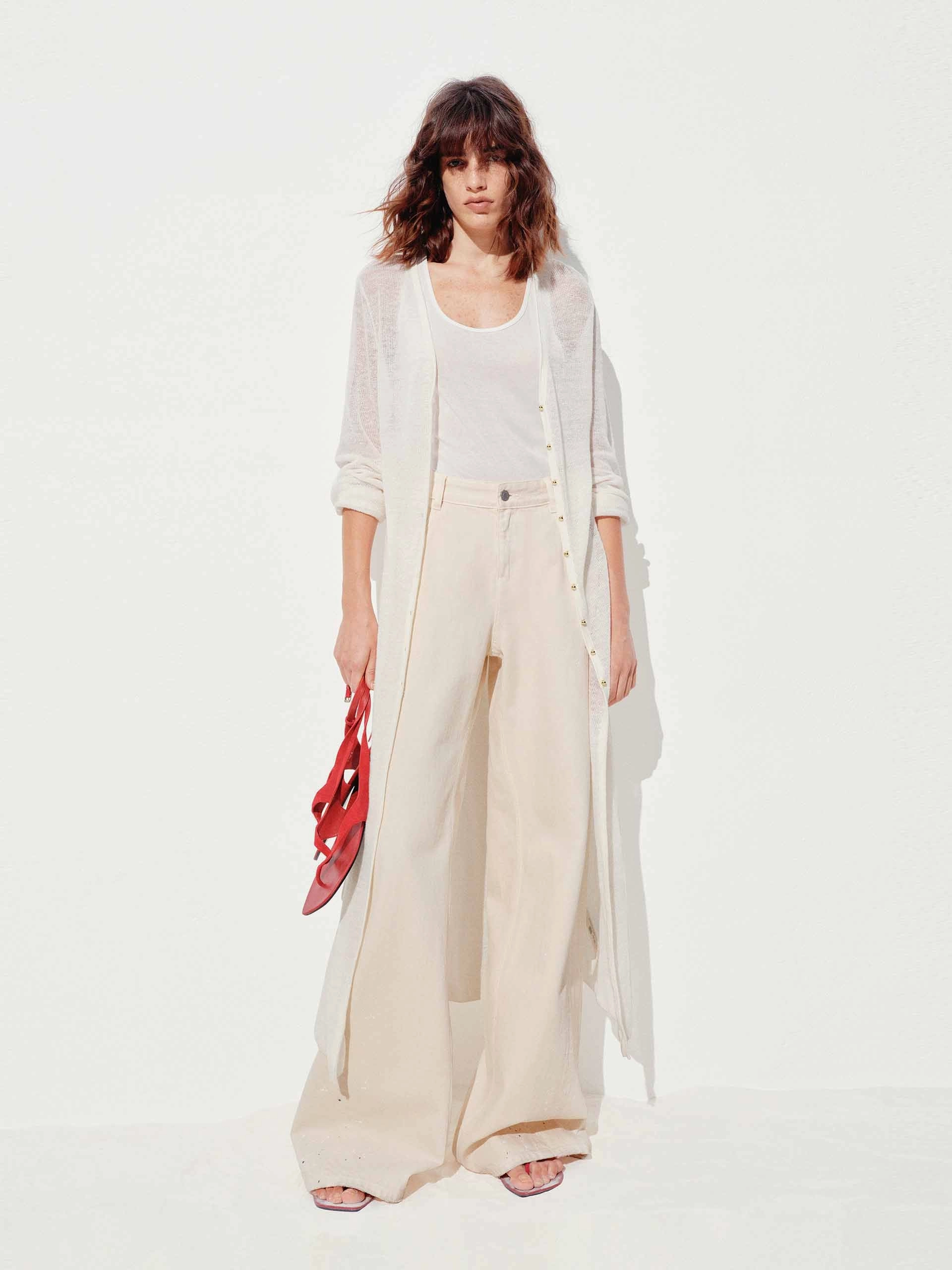 Lightweight Longline Knit Cardigan StaticFree Material