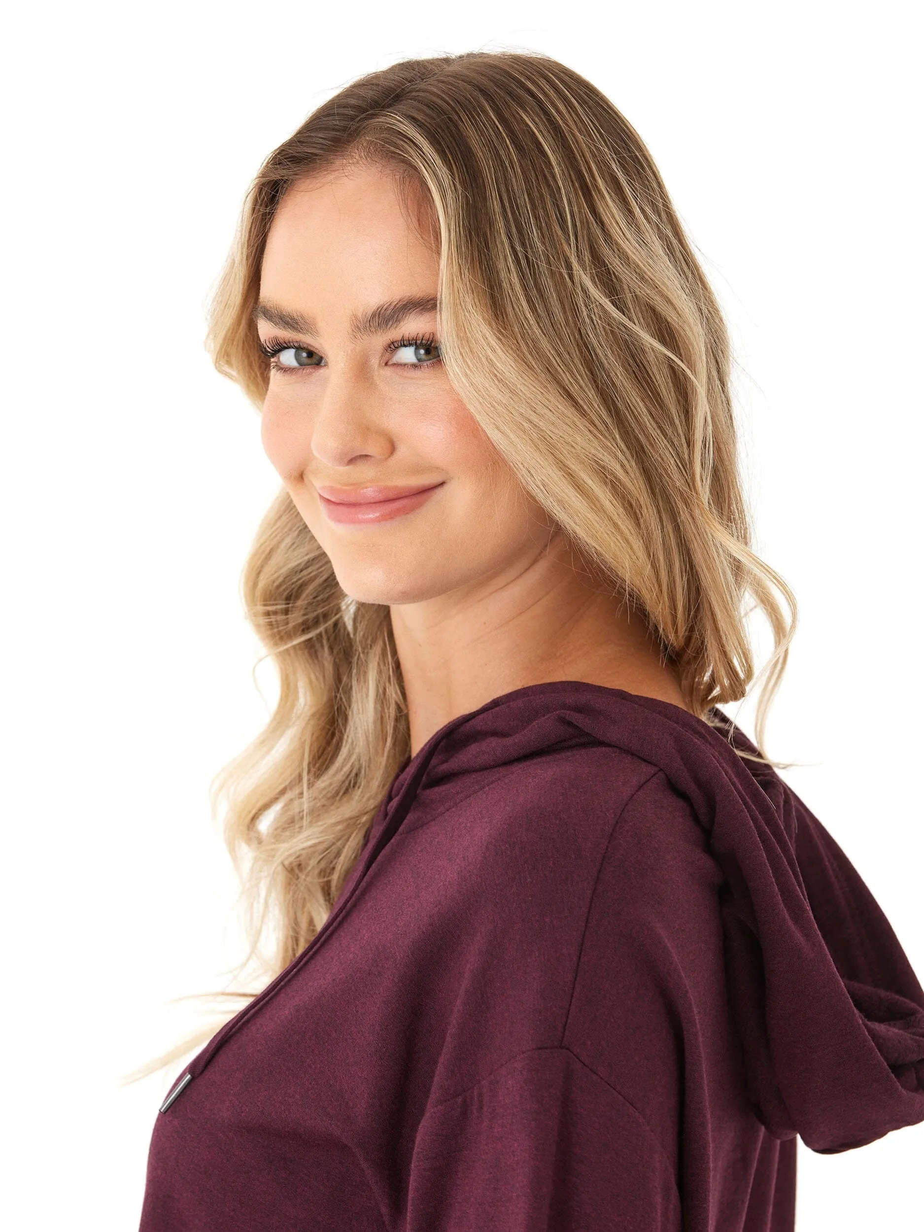 Thermal Regulation System Thermal Lining Tech Madge Feather Fleece Pullover Hoodie