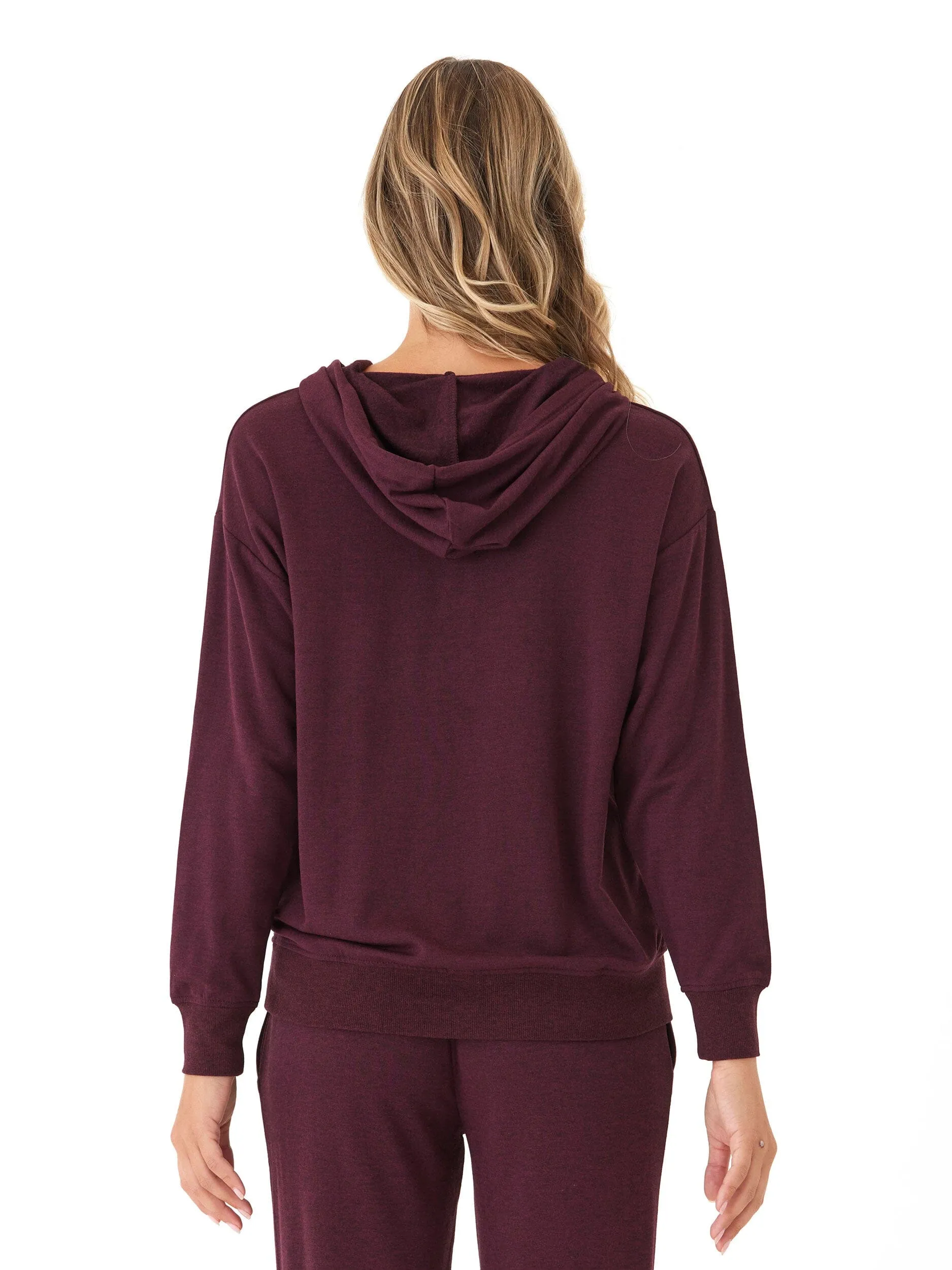 Madge Feather Fleece Pullover Hoodie Weather Friendly Eco Friendly Padding