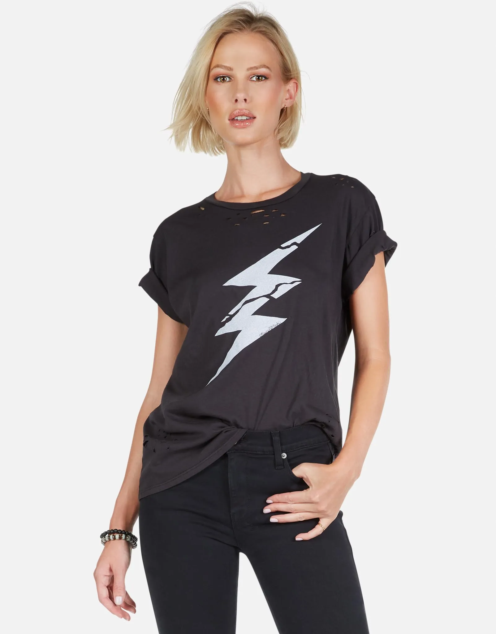 Wolf Cracked Lightning Bolt Light and Breathable Slim Silhouette