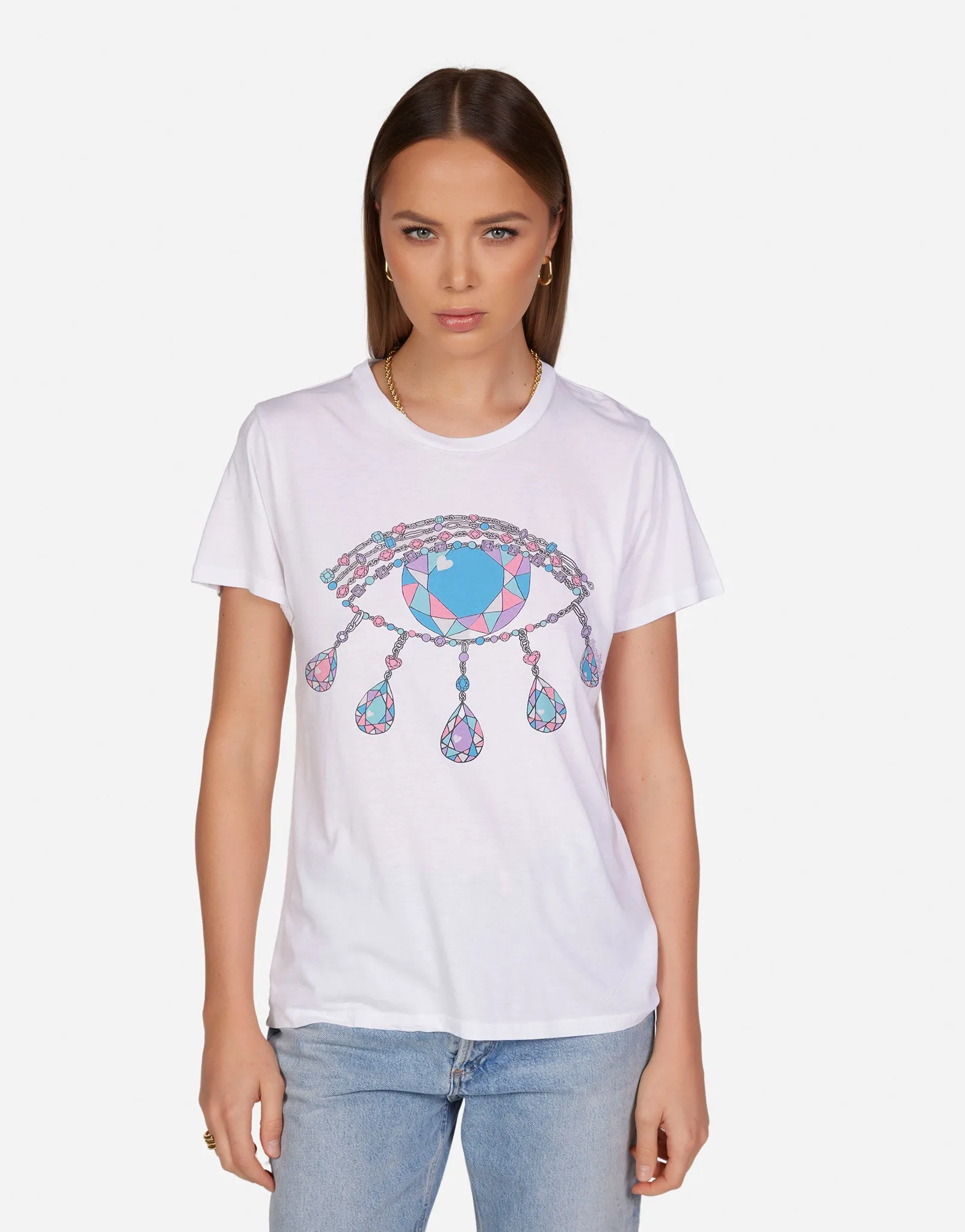 slim fit Light Comfort Style Wolf Diamond Evil Eye