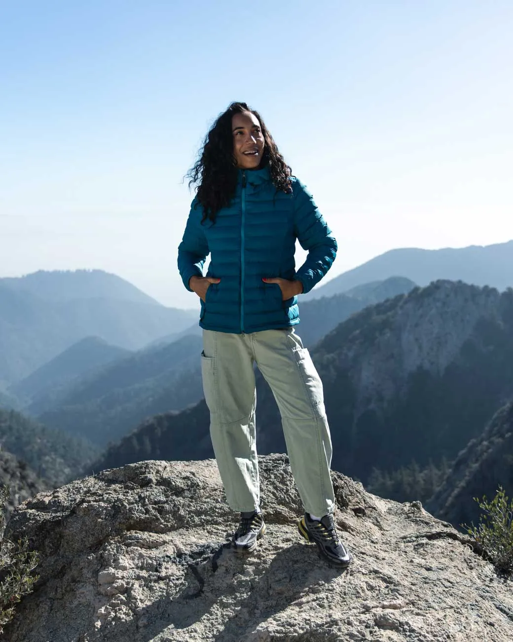 Women's Gale ACT Puffer Hoodie Flexible Joint Mobility Sleek Layer Fit