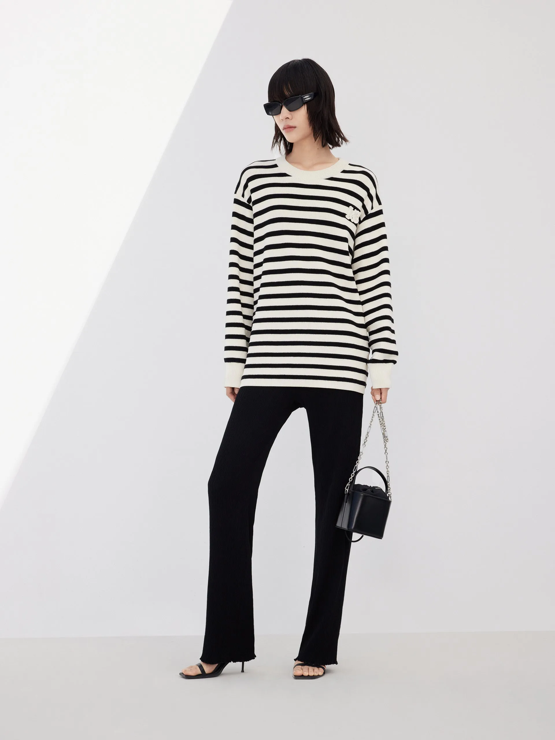 Sleek Wear Fit Wool Blend Oversize Sweater