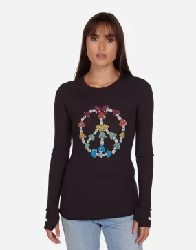 Synthetic Floral Motif McKinley Mushroom Peace