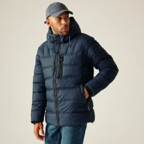 Regatta Mens Leeshaw Hooded Padded Jacket Anti Slip Cuffs Breathable Technology