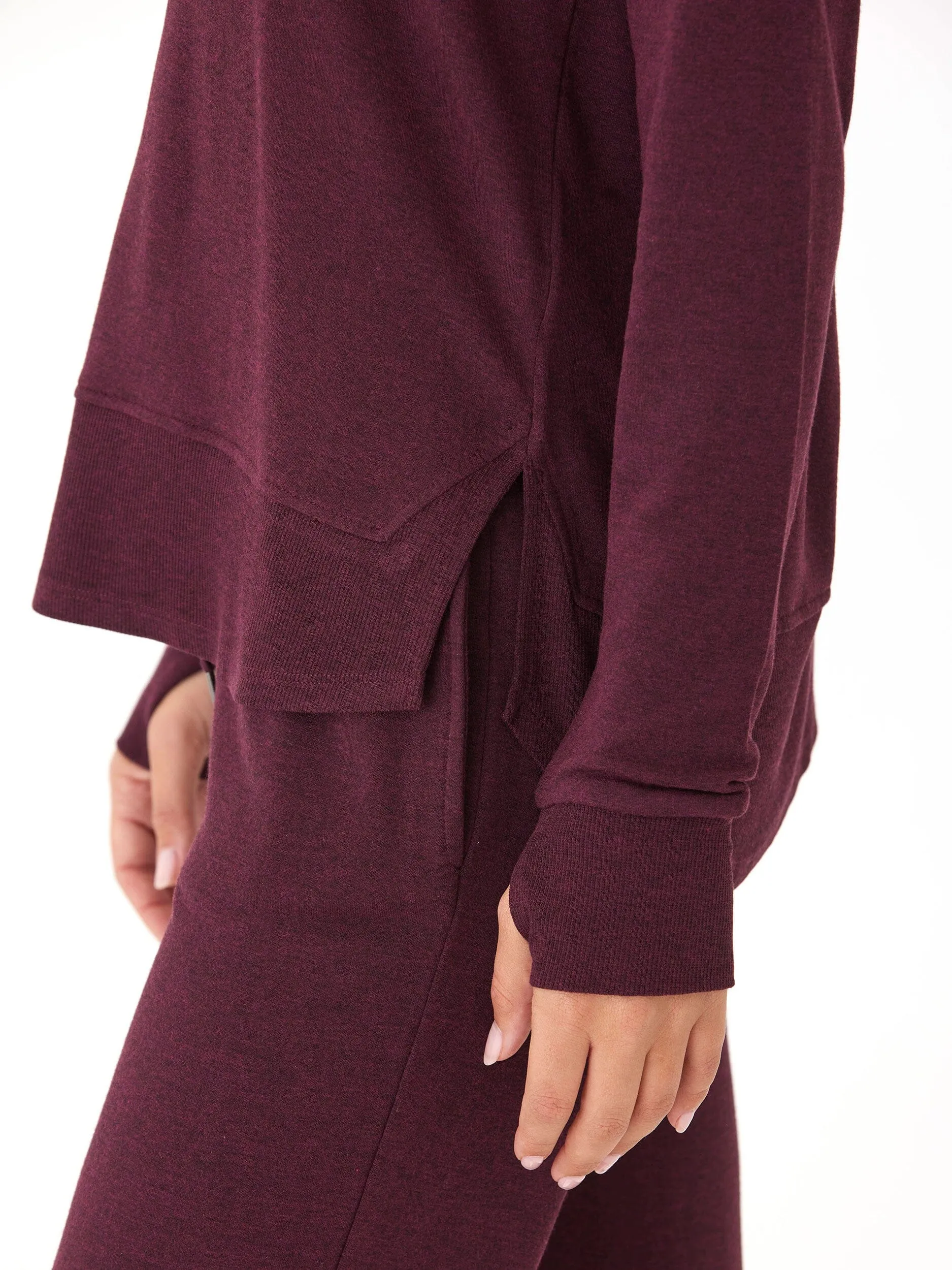 Timeless Piece Leelu Feather Fleece Raglan Pullover