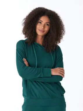 Madge Feather Fleece Pullover Hoodie Dry Weather Look