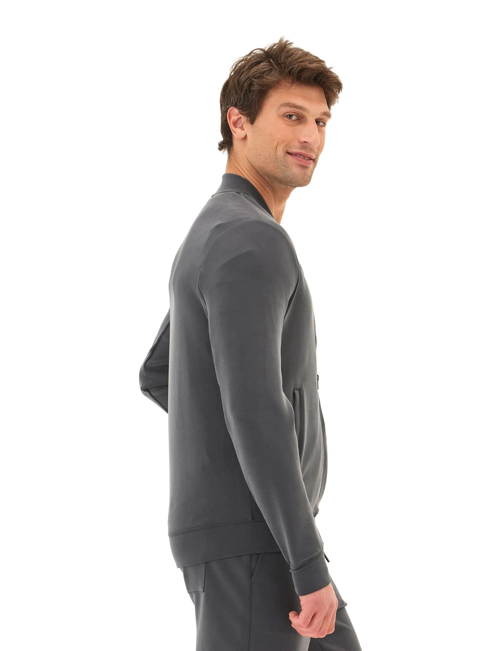 Eco Nice Bartow Sueded Modal Zip Jacket