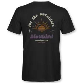 Bleubird Unisex Outsider Short Sleeve T-Shirt FlexibleCollarStructure Everyday Style