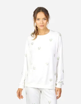 Noleta Daisy Crystal Low neck Button up