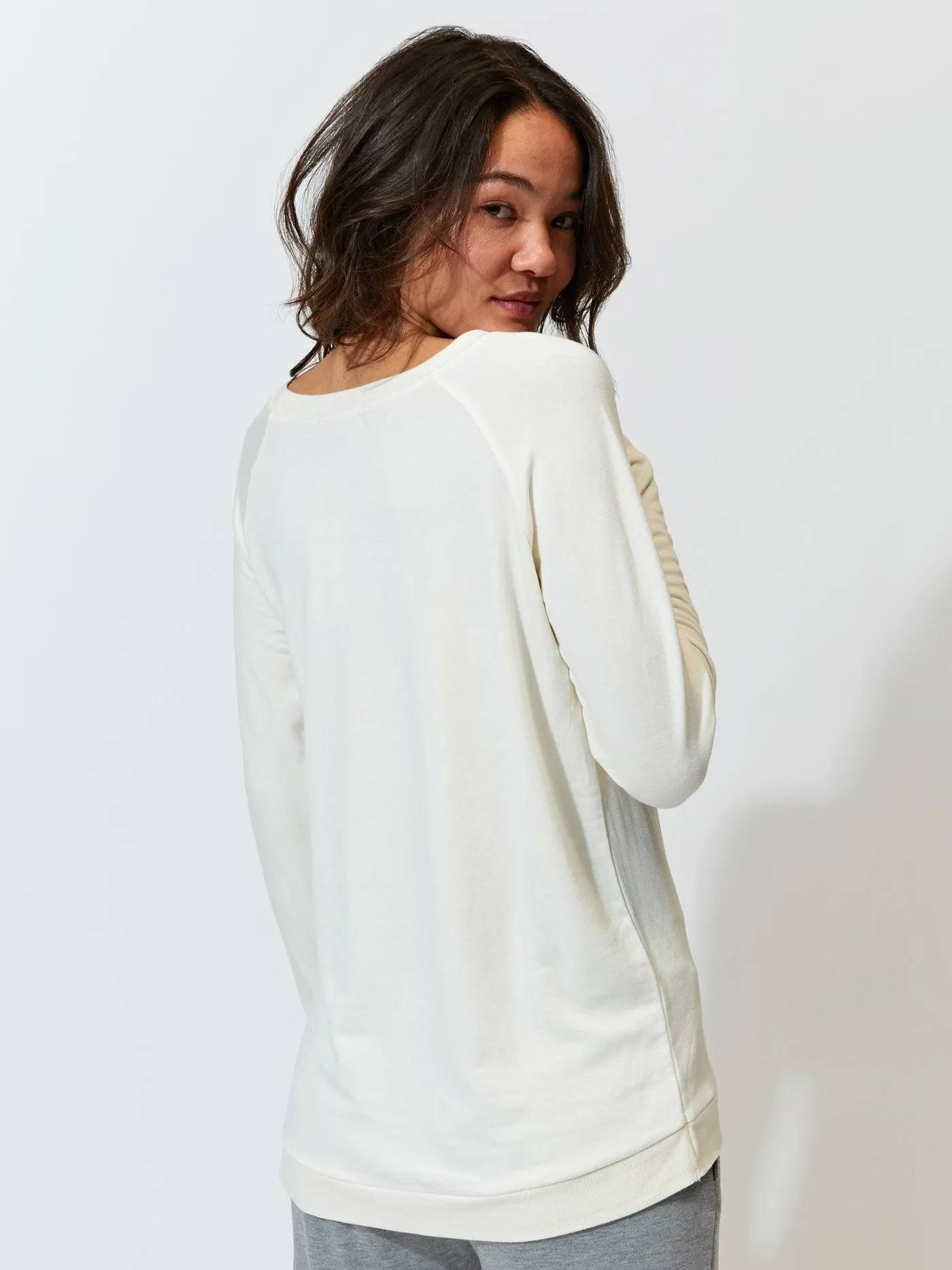 Flexible Layer System Leanna Feather Fleece Tunic