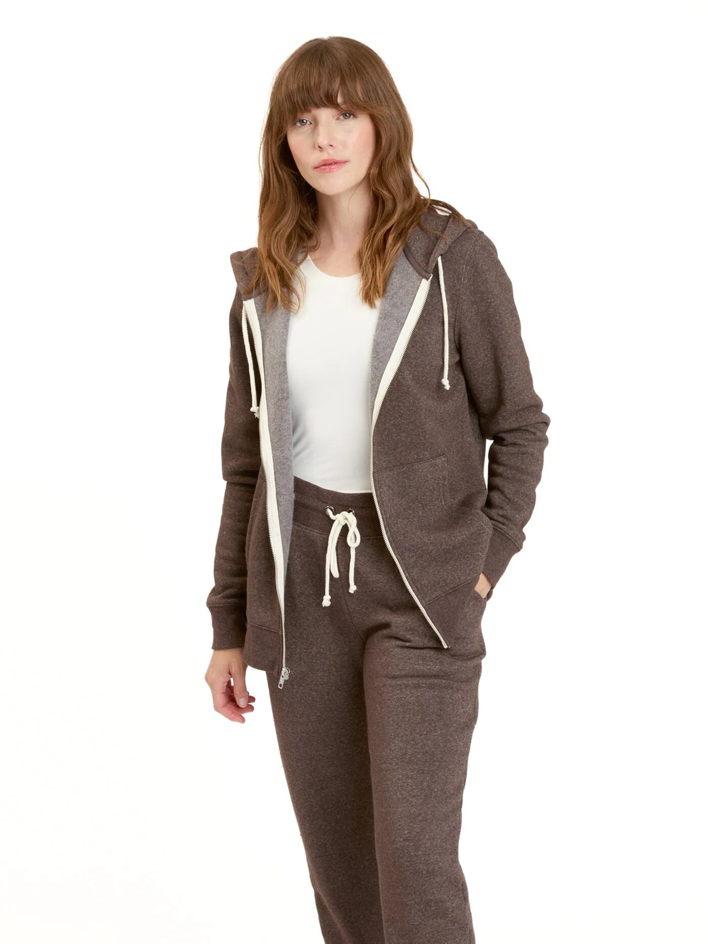 Triblend Zip Hoodie Eco Friendly Padding