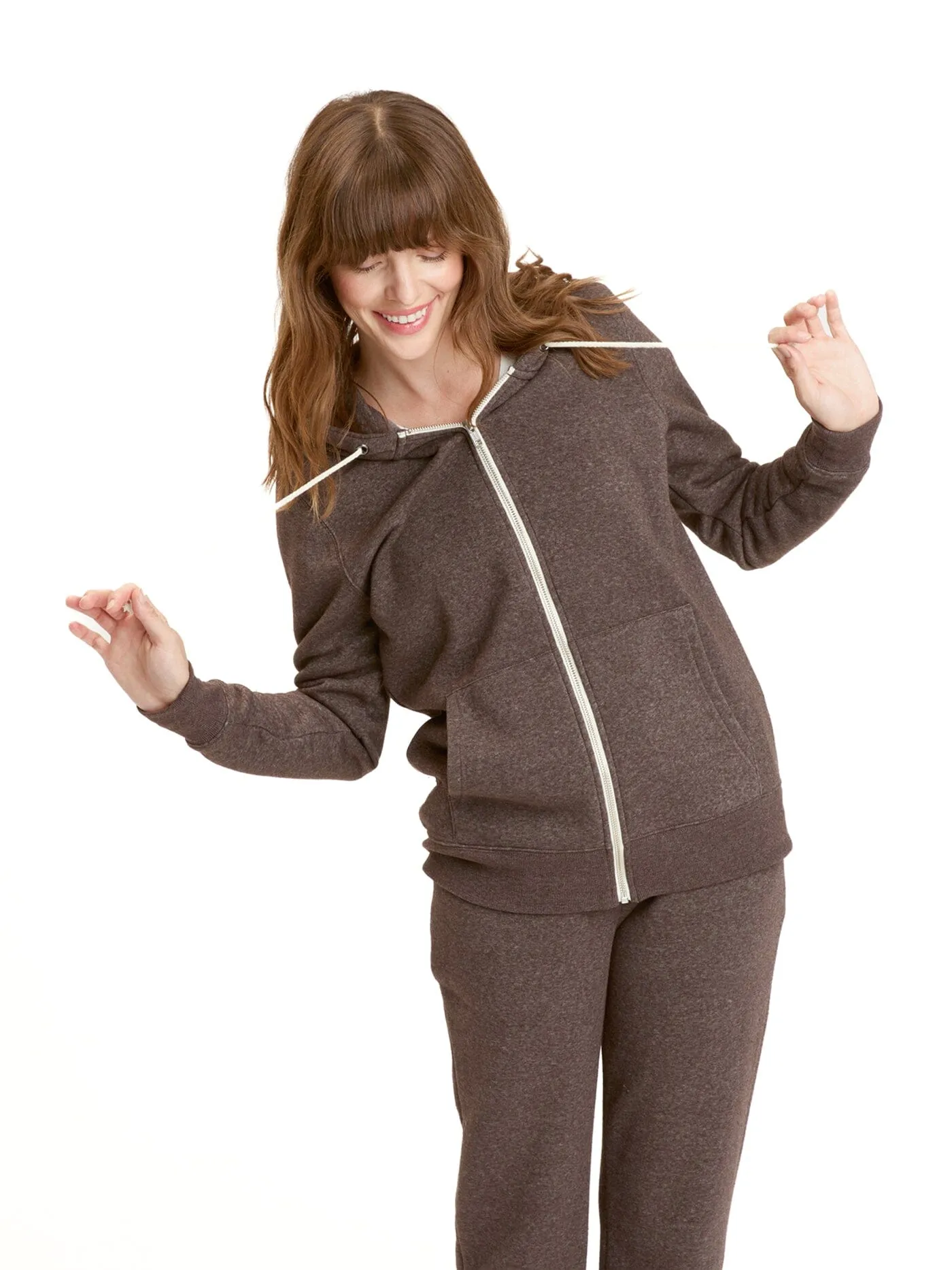 Temperature Regulating Membrane abrasion resistant coating Triblend Zip Hoodie