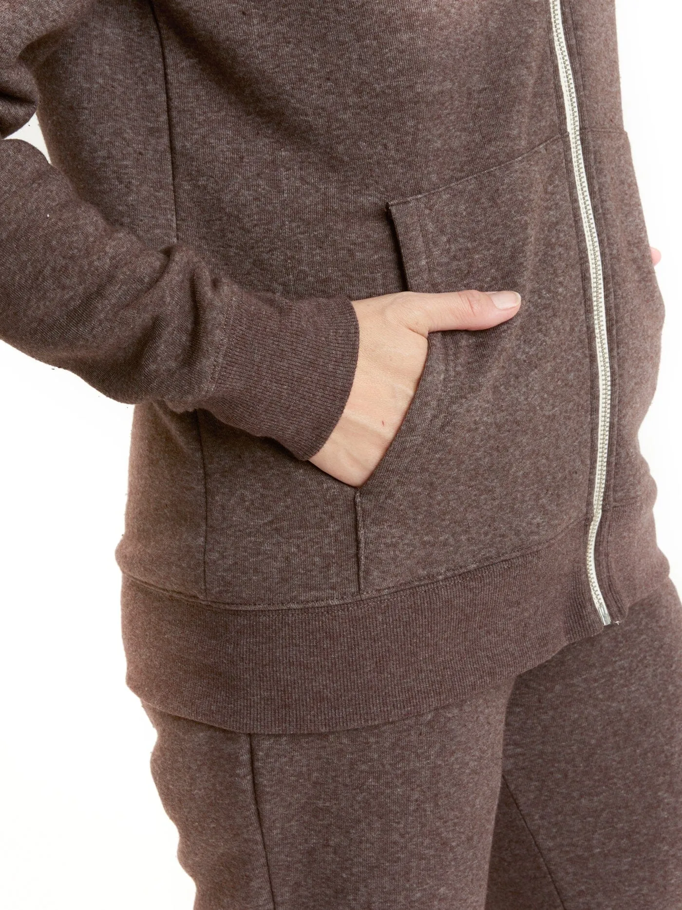 Compact Packable Mild Weather Layer Triblend Zip Hoodie